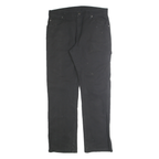 DICKIES Mens Cotton Blend Black Regular Fit Straight Leg Trousers W33 L32