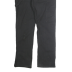 DICKIES Mens Cotton Blend Black Regular Fit Straight Leg Trousers W33 L32