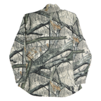 RUSSELL OUTDOORS Mens Green & Beige Camo Pullover M Long Sleeve Sweatshirt