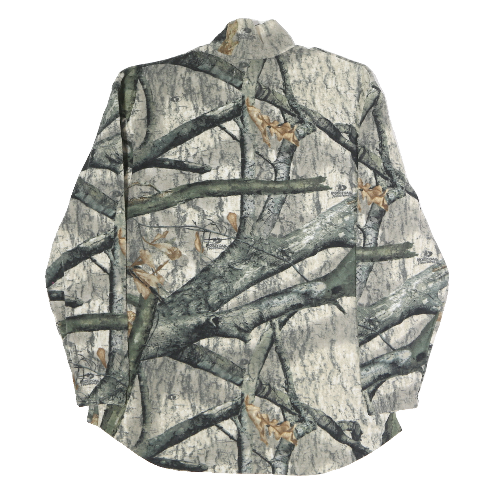 RUSSELL OUTDOORS Mens Green & Beige Camo Pullover M Long Sleeve Sweatshirt