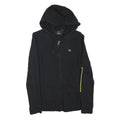CALVIN KLEIN PERFORMANCE Womens Black Hoodie S Zip Up Lightweight Cotton Blend