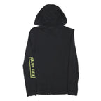 CALVIN KLEIN PERFORMANCE Womens Black Hoodie S Zip Up Lightweight Cotton Blend