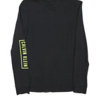 CALVIN KLEIN PERFORMANCE Womens Black Hoodie S Zip Up Lightweight Cotton Blend