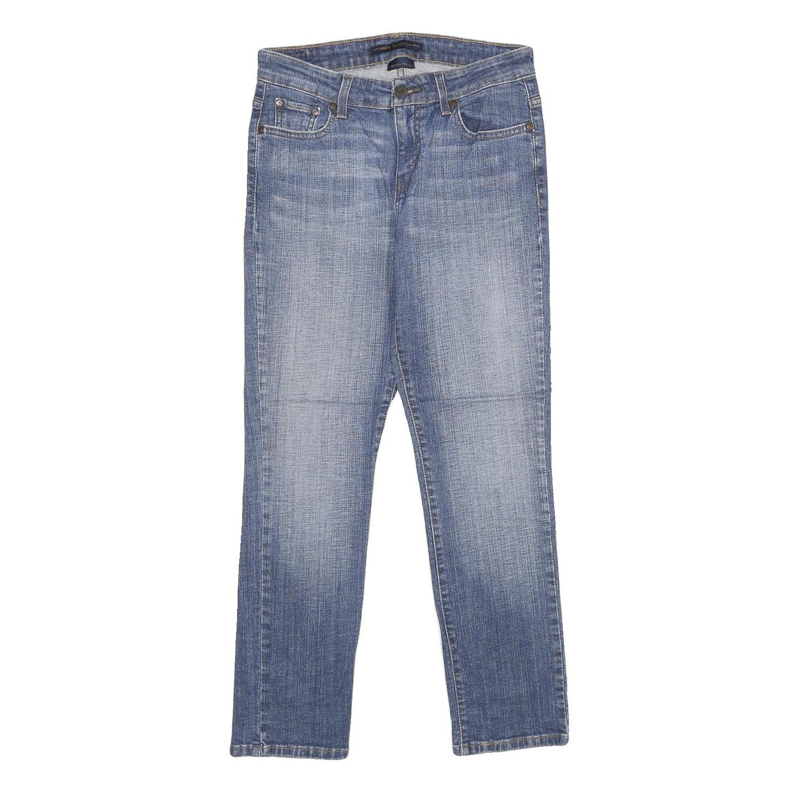 LEVI'S Mid Rise Skinny Womens Jeans Blue Slim Denim Medium W28 L30 Stretch