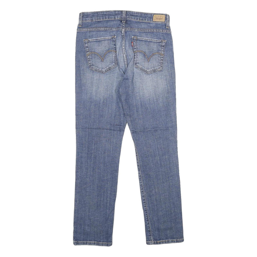LEVI'S Mid Rise Skinny Womens Jeans Blue Slim Denim Medium W28 L30 Stretch