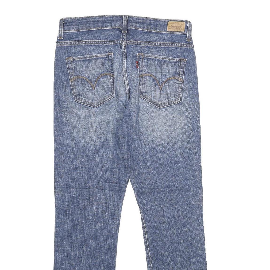 LEVI'S Mid Rise Skinny Womens Jeans Blue Slim Denim Medium W28 L30 Stretch