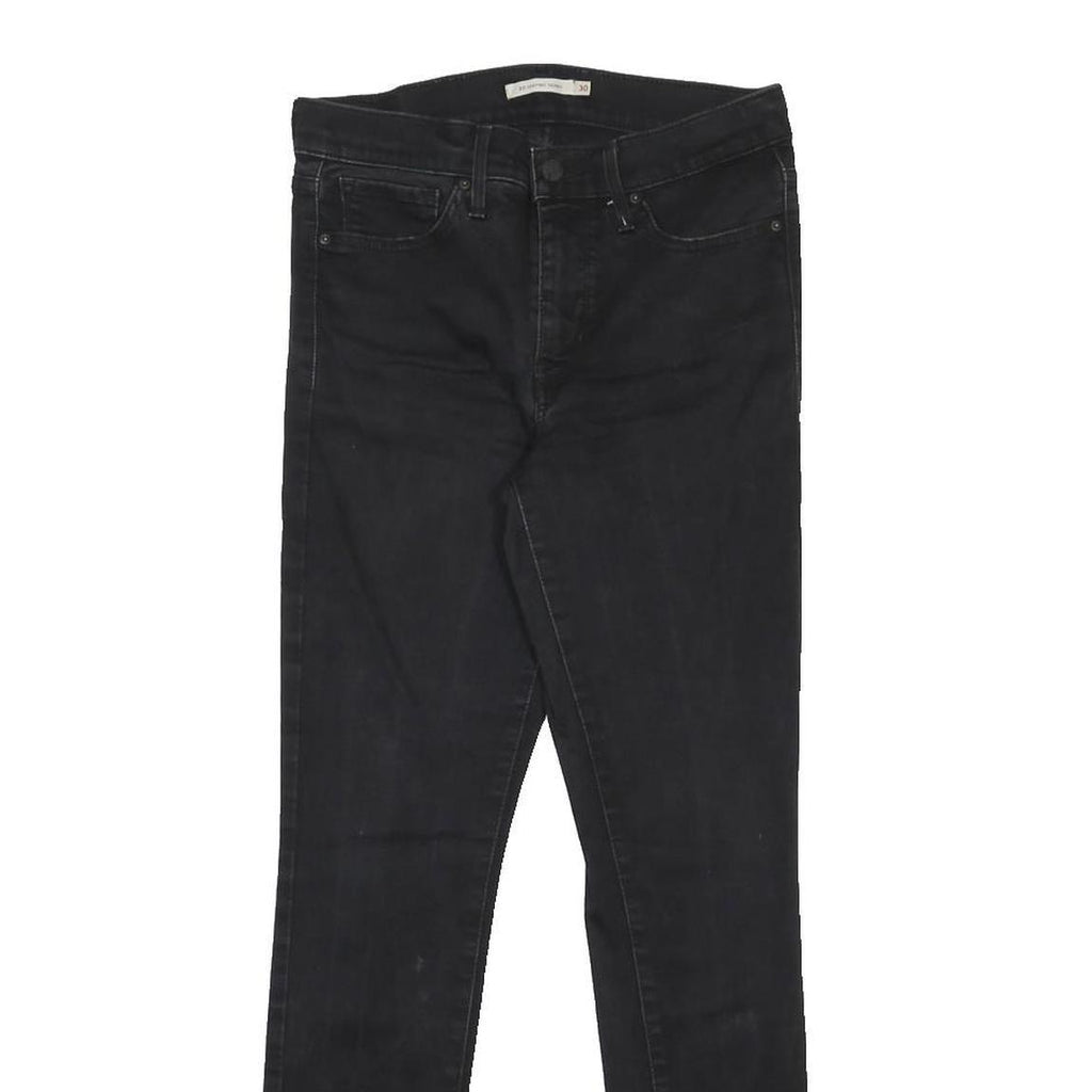 LEVI'S 311 Womens Jeans Black Slim Skinny Denim W30 L30 Skinny Cotton Blend Zip