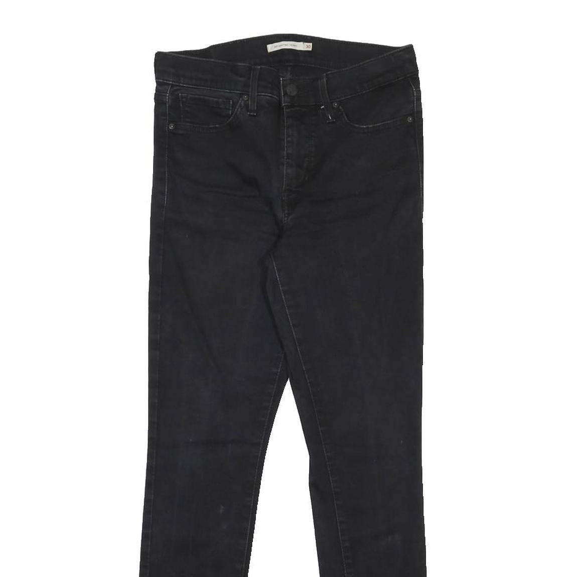 LEVI'S 311 Womens Jeans Black Slim Skinny Denim W30 L30 Skinny Cotton Blend Zip