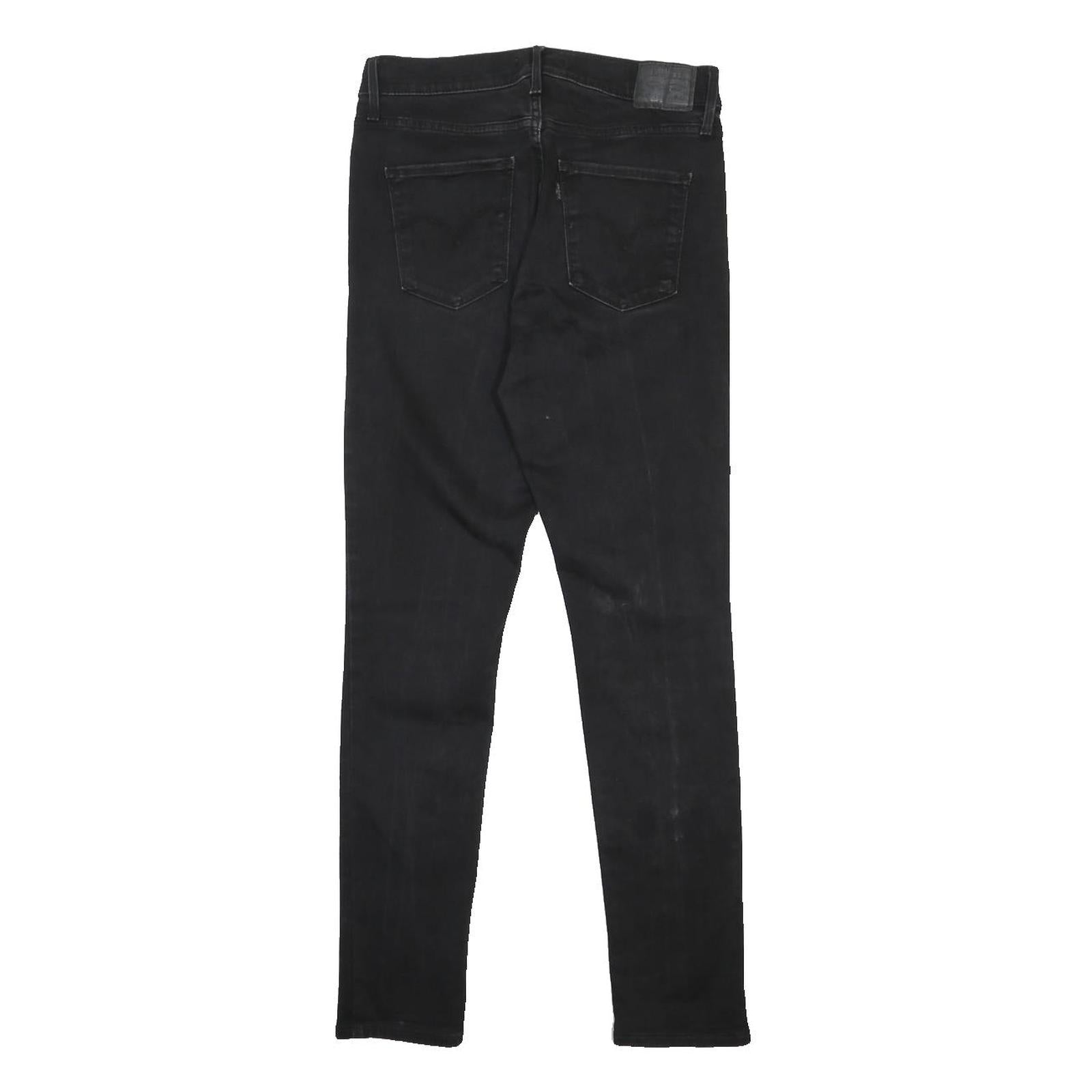 LEVI'S 311 Womens Jeans Black Slim Skinny Denim W30 L30 Skinny Cotton Blend Zip