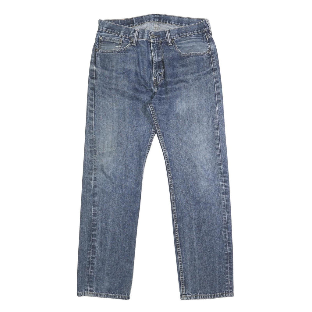 LEVI'S 505 Mens Jeans Blue Regular Straight Denim Medium W32 L32 Classic Zip