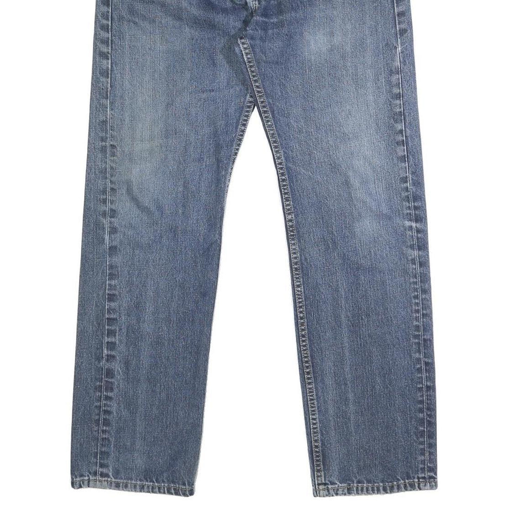 LEVI'S 505 Mens Jeans Blue Regular Straight Denim Medium W32 L32 Classic Zip