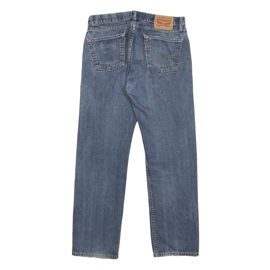 LEVI'S 505 Mens Jeans Blue Regular Straight Denim Medium W32 L32 Classic Zip