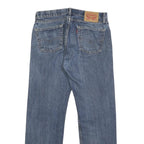 LEVI'S 505 Mens Jeans Blue Regular Straight Denim Medium W32 L32 Classic Zip