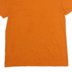 TOMMY JEANS Mens Orange Graphic T-Shirt M Short Sleeve Crew Neck Logo