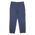GIORGIO ARMANI Womens Wool Blend Navy Regular Fit Straight Trousers W32 L29