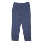 GIORGIO ARMANI Womens Wool Blend Navy Regular Fit Straight Trousers W32 L29