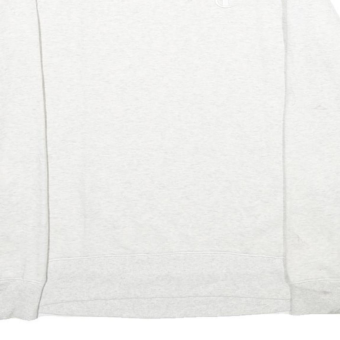 CHAMPION Mens White Crew Neck M Cotton Blend Classic Sweatshirt Pullover