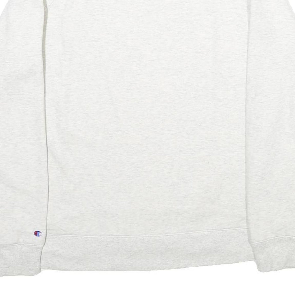 CHAMPION Mens White Crew Neck M Cotton Blend Classic Sweatshirt Pullover