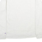 CHAMPION Mens White Crew Neck M Cotton Blend Classic Sweatshirt Pullover