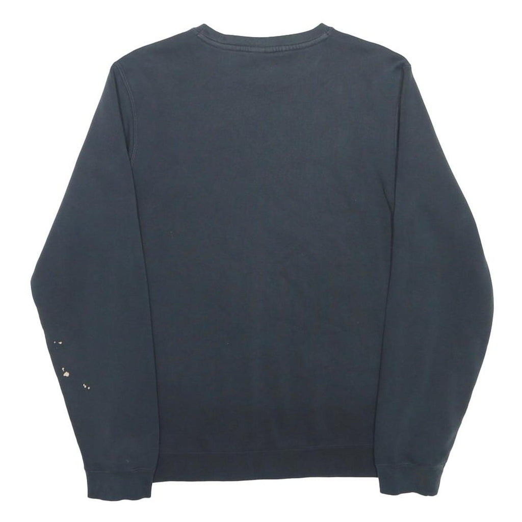NIKE Mens Black Sweatshirt S Crew Neck Cotton Blend Pullover Casual Wear