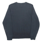NIKE Mens Black Sweatshirt S Crew Neck Cotton Blend Pullover Casual Wear