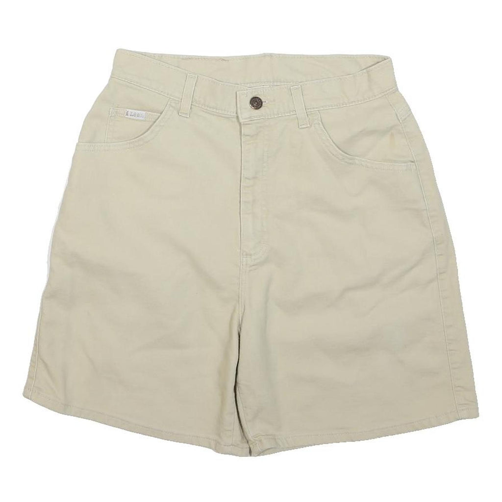 LEE Mens Shorts Beige Casual Plain M W29 Comfortable Cotton Blend