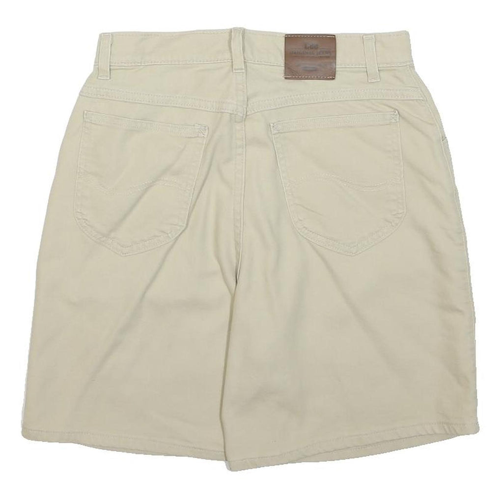 LEE Mens Shorts Beige Casual Plain M W29 Comfortable Cotton Blend