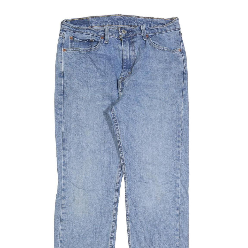 LEVI'S 505 Mens Jeans Blue Regular Straight Denim Light W33 L32 Classic Fit Zip