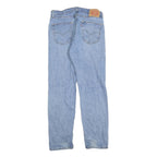 LEVI'S 505 Mens Jeans Blue Regular Straight Denim Light W33 L32 Classic Fit Zip
