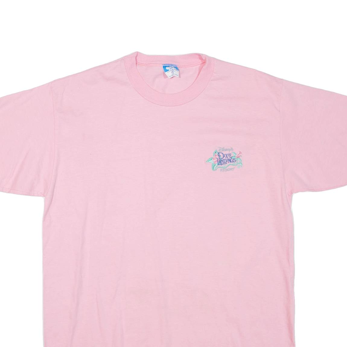 DISNEY Dixie Landings Resort Womens T-Shirt Pink L