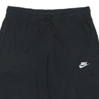 NIKE Mens Black Casual Cotton Blend Shorts M W30 Logo Embroidered Drawstring