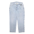 HARLEY DAVIDSON Mens Jeans Light Blue Relaxed Straight Denim Stone Wash W38 L32