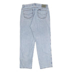HARLEY DAVIDSON Mens Jeans Light Blue Relaxed Straight Denim Stone Wash W38 L32