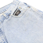 HARLEY DAVIDSON Mens Jeans Light Blue Relaxed Straight Denim Stone Wash W38 L32