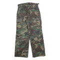 Mens Regular Fit Cotton Blend Green & Brown Camouflage Cargo Trousers W26 L28
