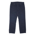 POLO RALPH LAUREN Mens Cotton Blend Navy Relaxed Straight Trousers W36 L32