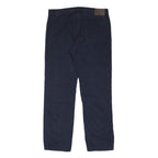 POLO RALPH LAUREN Mens Cotton Blend Navy Relaxed Straight Trousers W36 L32