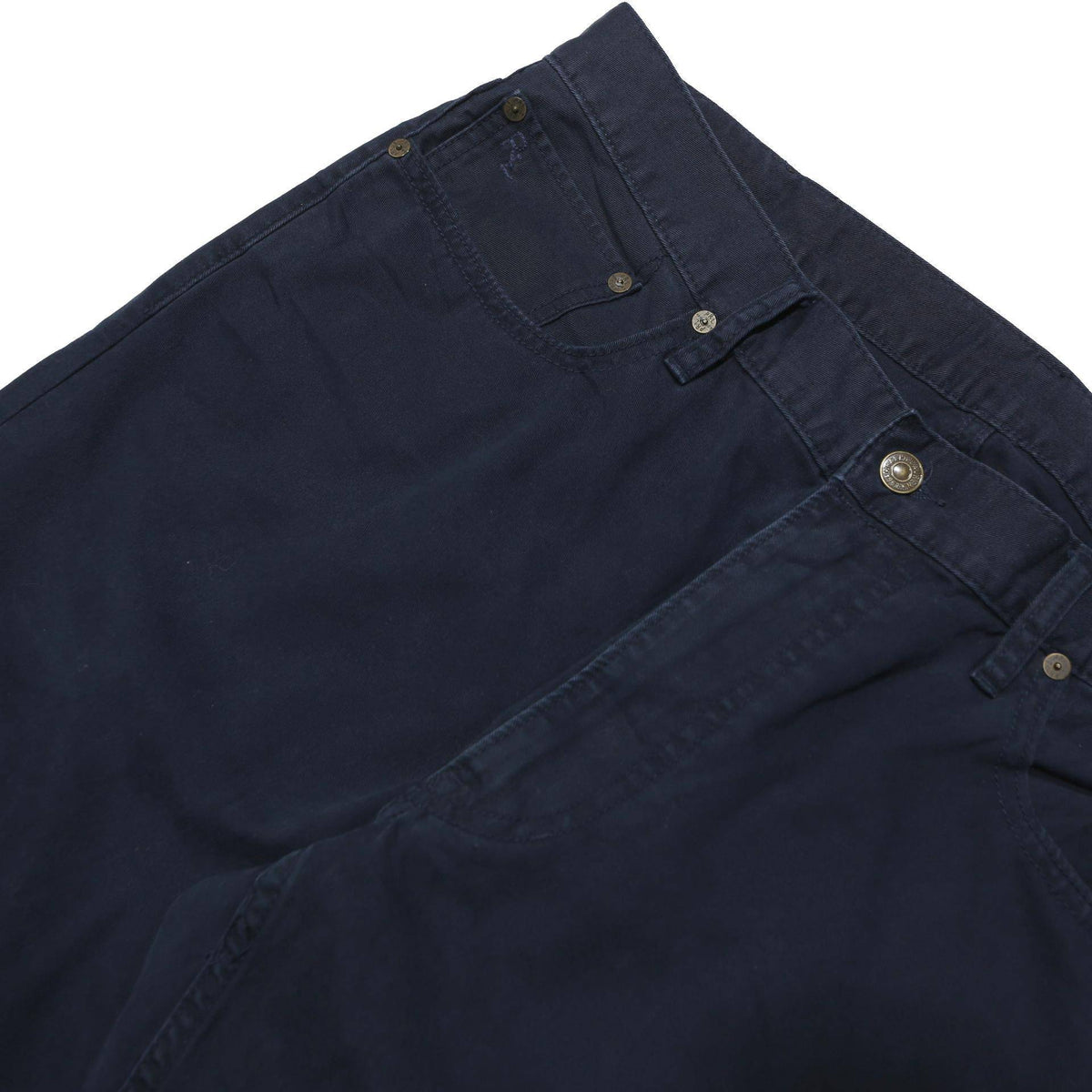 POLO RALPH LAUREN Mens Cotton Blend Navy Relaxed Straight Trousers W36 L32