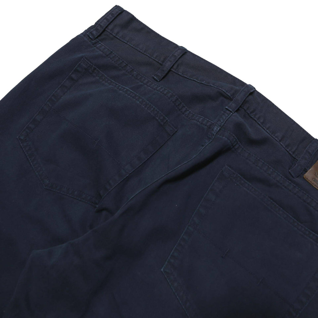 POLO RALPH LAUREN Mens Cotton Blend Navy Relaxed Straight Trousers W36 L32