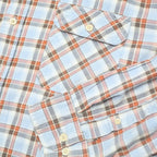 TIMBERLAND Mens Blue & Brown Checked Shirt XL Cotton Long Sleeve Casual