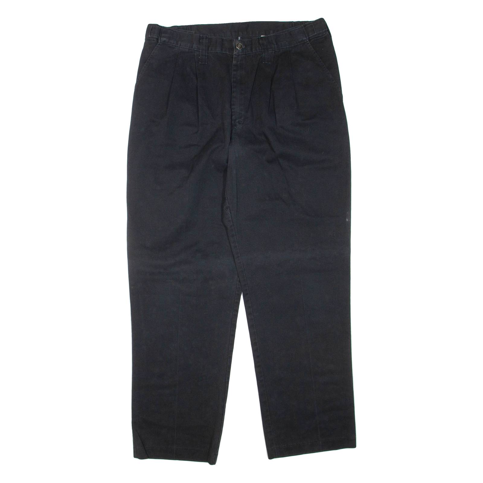 DICKIES Mens Trousers Black Regular Tapered W36 L32