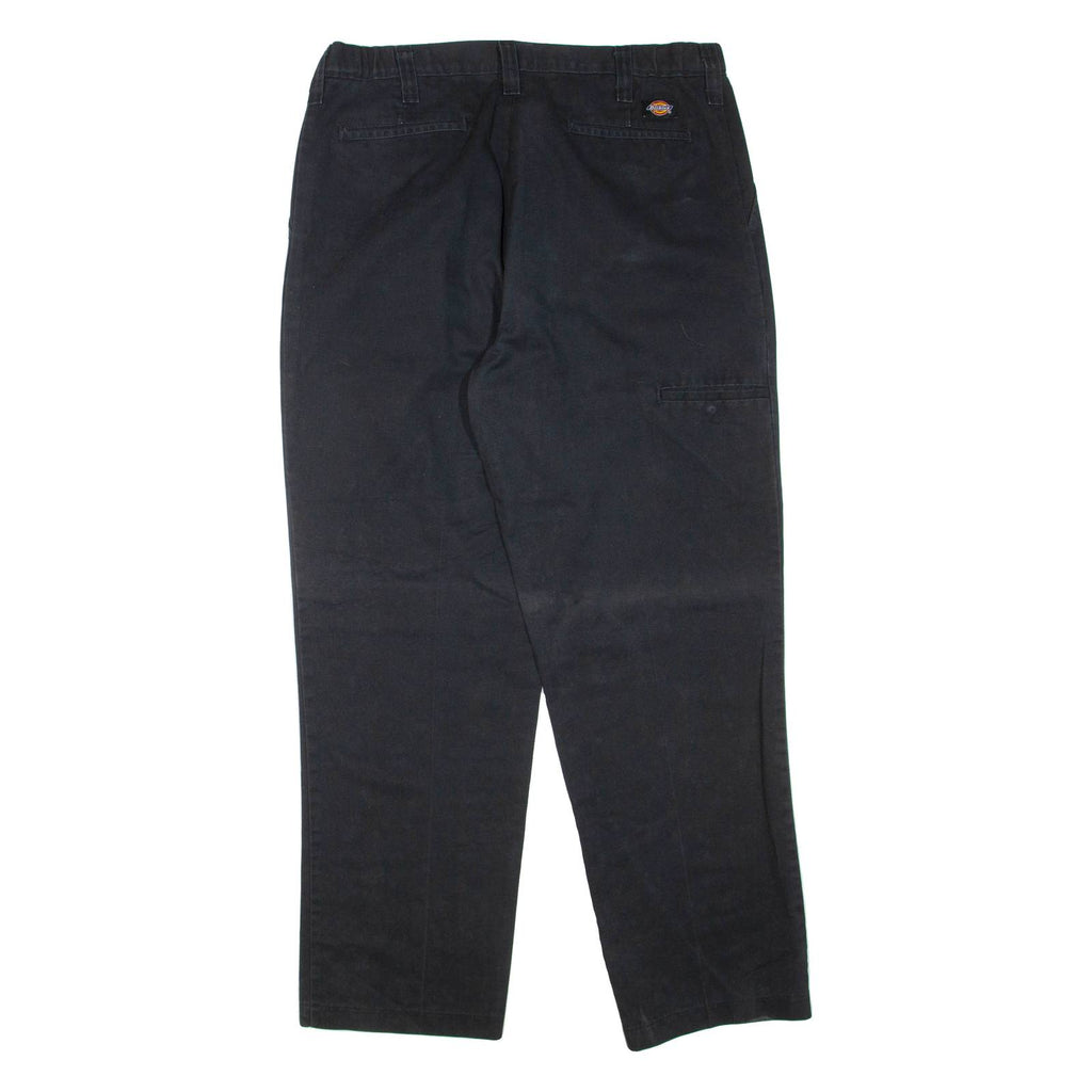 DICKIES Mens Trousers Black Regular Tapered W36 L32