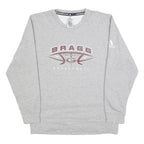 ADIDAS Mens Grey Bragg Lady Rockets Basketball Crew Neck Sweatshirt L Cotton