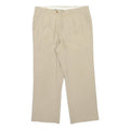 YVES SAINT LAURENT Womens Regular Fit Beige Polyester Blend Trousers W32 L27