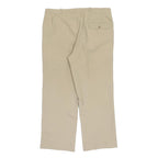 YVES SAINT LAURENT Womens Regular Fit Beige Polyester Blend Trousers W32 L27