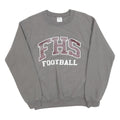 GILDAN Mens Grey FHS Football Crew Neck S Cotton Sweatshirt Casual Pullover
