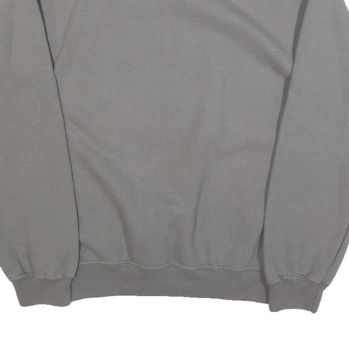 GILDAN Mens Grey FHS Football Crew Neck S Cotton Sweatshirt Casual Pullover