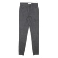 REISS Womens Cotton Blend Black Slim Tapered Trousers W25 L27 Elegant Fabric