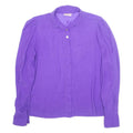 SOMMERMANN Womens Shirt Purple Collared Long Sleeve S