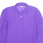 SOMMERMANN Womens Shirt Purple Collared Long Sleeve S